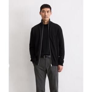 Marc O'Polo Responsible Wool Knit High Collar Full Zip Cardigan Jacket Large